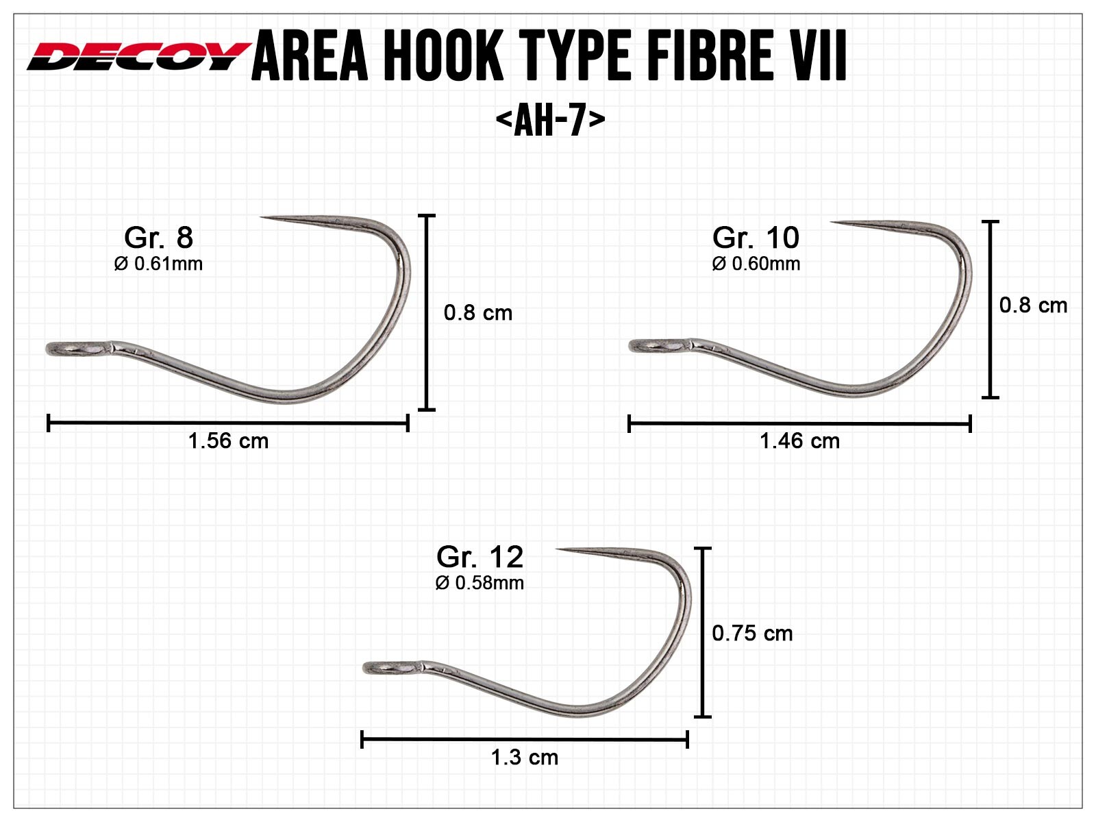 Area Hook Type VIIS Fiber Front AH-7S - Gr. 10(DECOY)