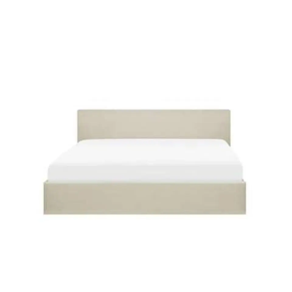ORBEY - Tweepersoonsbed - Beige - 160 x 200 cm - Polyester