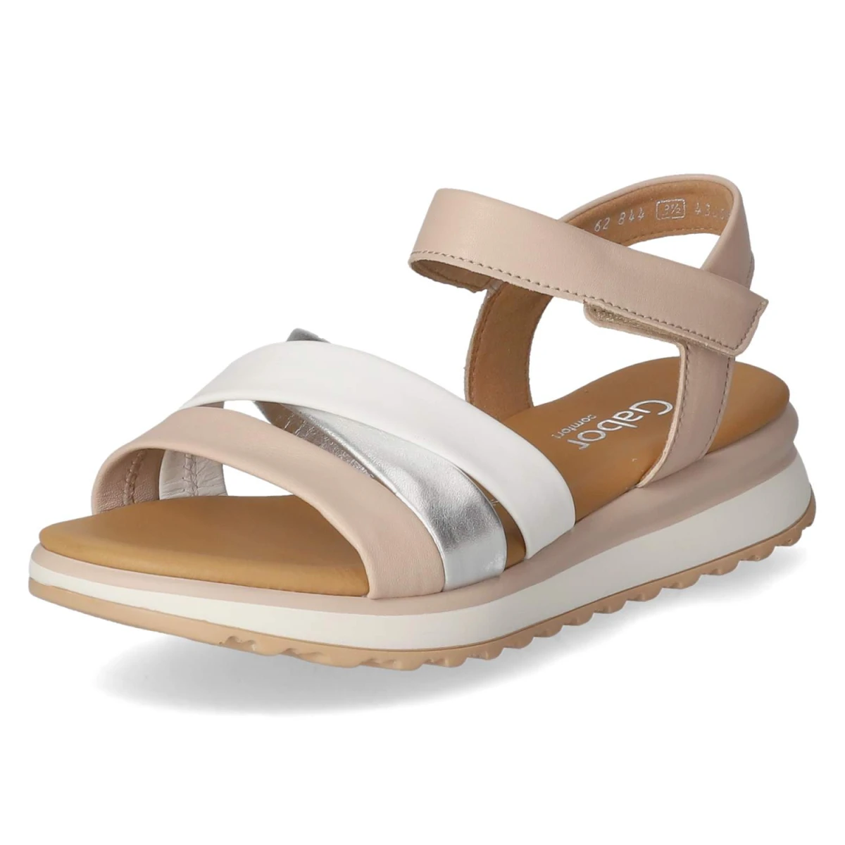 GaborSandalen - newrose/silb/weiss