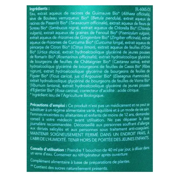 Diet Horizon Draineur 5 Emonctoires Bio 500ml