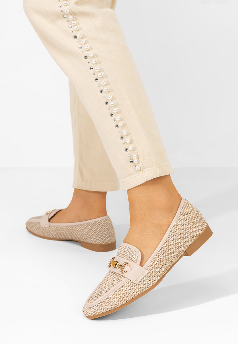 Mocassins femme beige Krystina