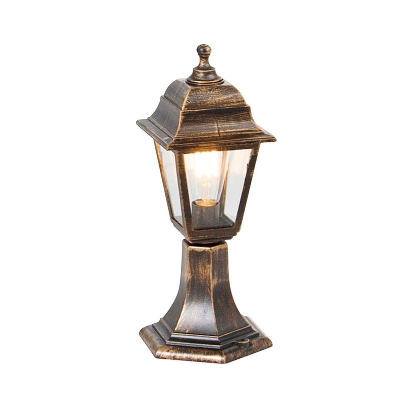 Klassiek buiten paaltje goud 44 cm IP44 - Capital