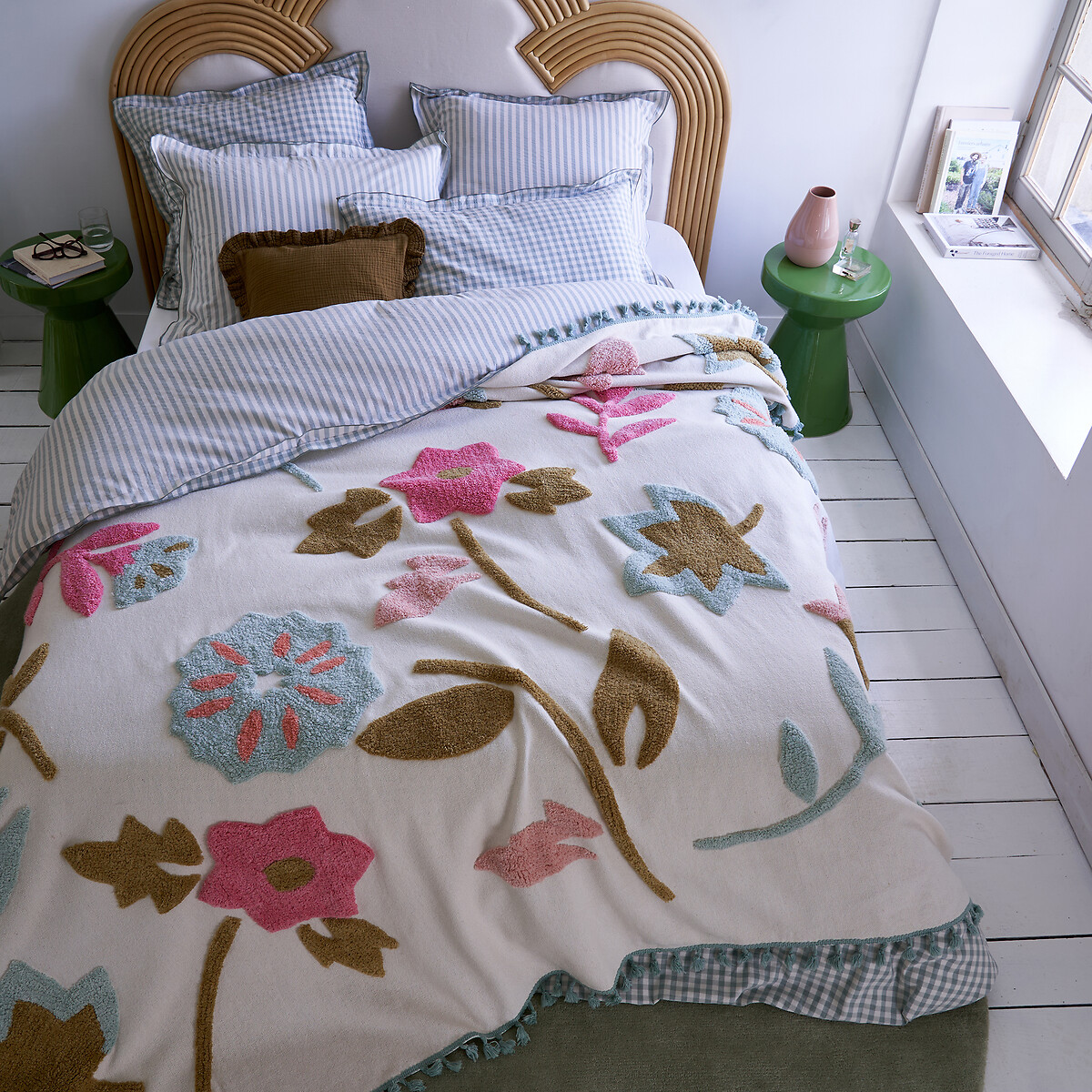 LA REDOUTE INTERIEURS<br>Capa de edredão Seersucker, Cottage
