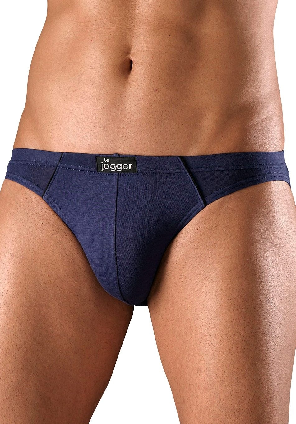 le jogger® Slip »Minislip«, 4 Stk. , knappe Form, schöne Farben mit kontrastfarbenen Pipings