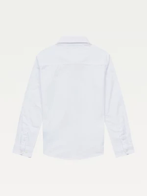 Camisa Oxford de algodão elástico