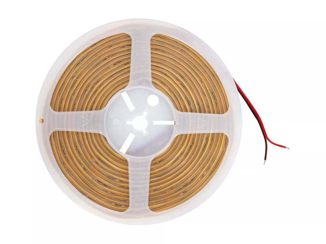 Ruban LED COB 24V DC 320 LED/m 5m IP65 CRI90 Largeur 10 mm Coupe 5 cm 4000K Blanc neutre
