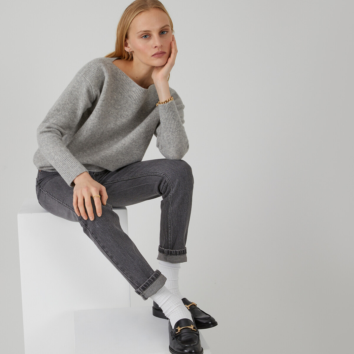 COLEÇÕES LA REDOUTE<br>Trui met boothals