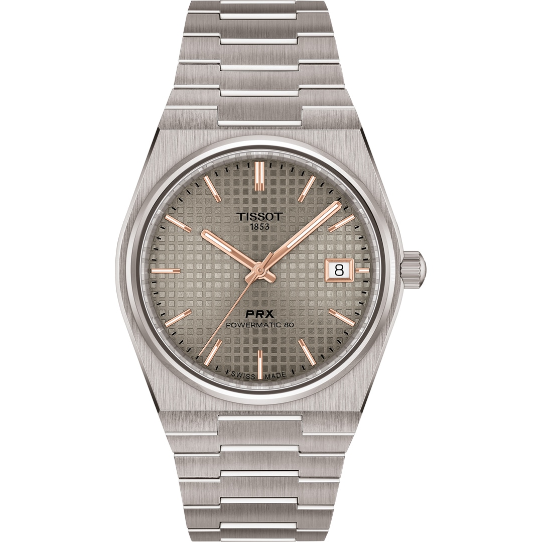 Tissot PRX 38 Titan Powermatic 80 Anthrazit