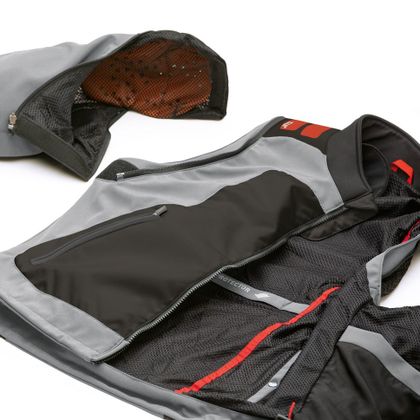 Veste enduro T.UR J–THREE ARM LINK 2023 - Gris / Rouge