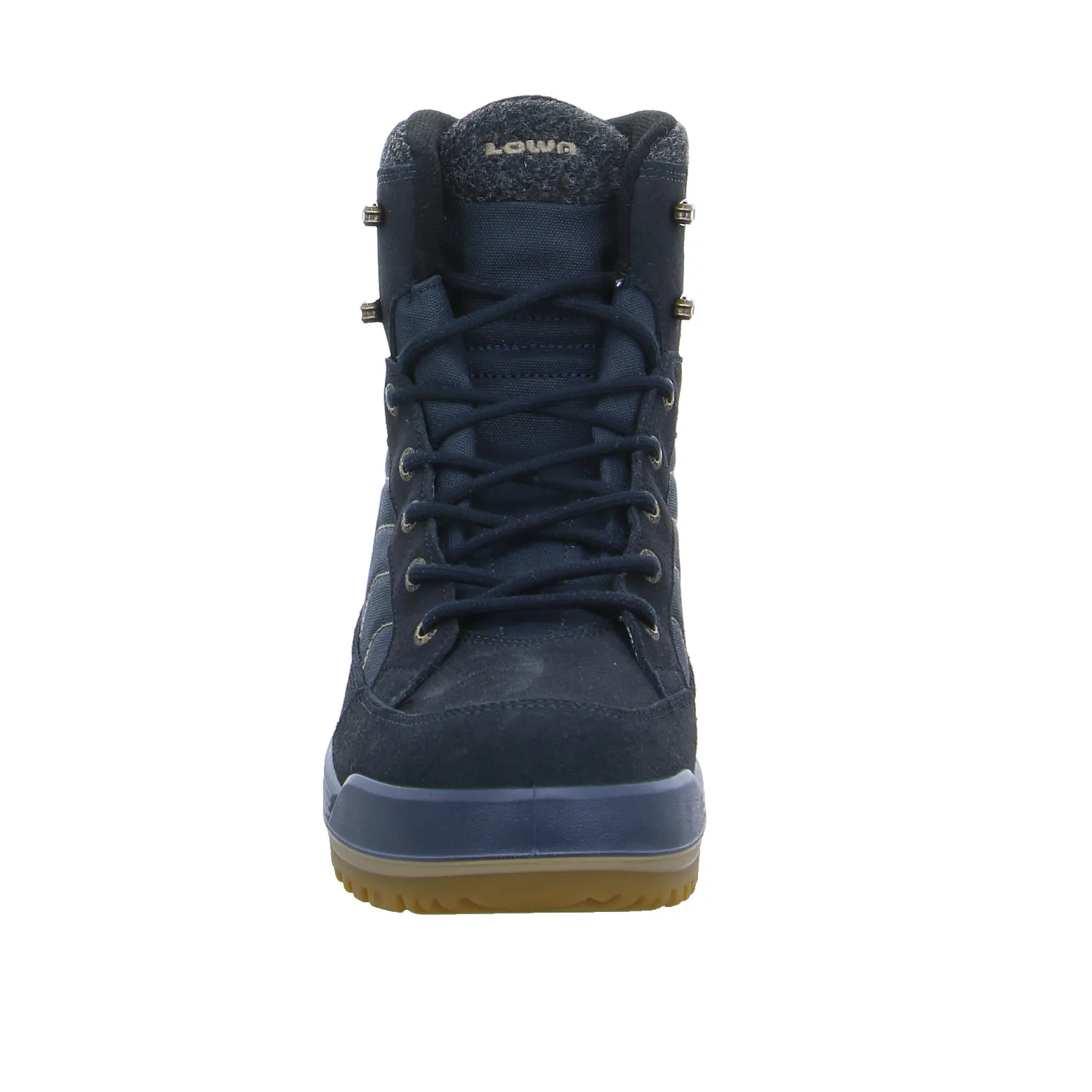 LOWA Snowboots Blau Leder