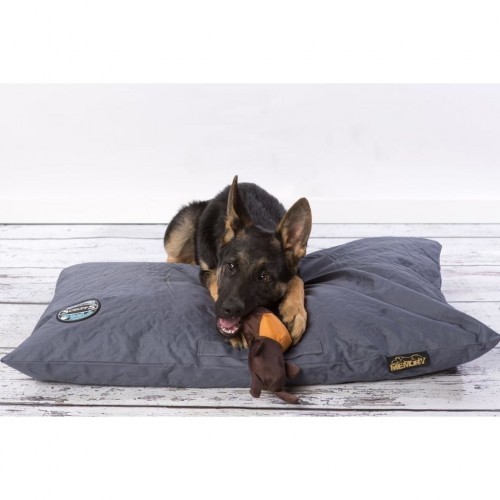 Colchão ortopédico viscoelástico para cães, azul