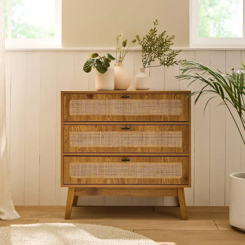 CALICOSY - Ladekast ALIA - Licht hout - 79x80x39 cm