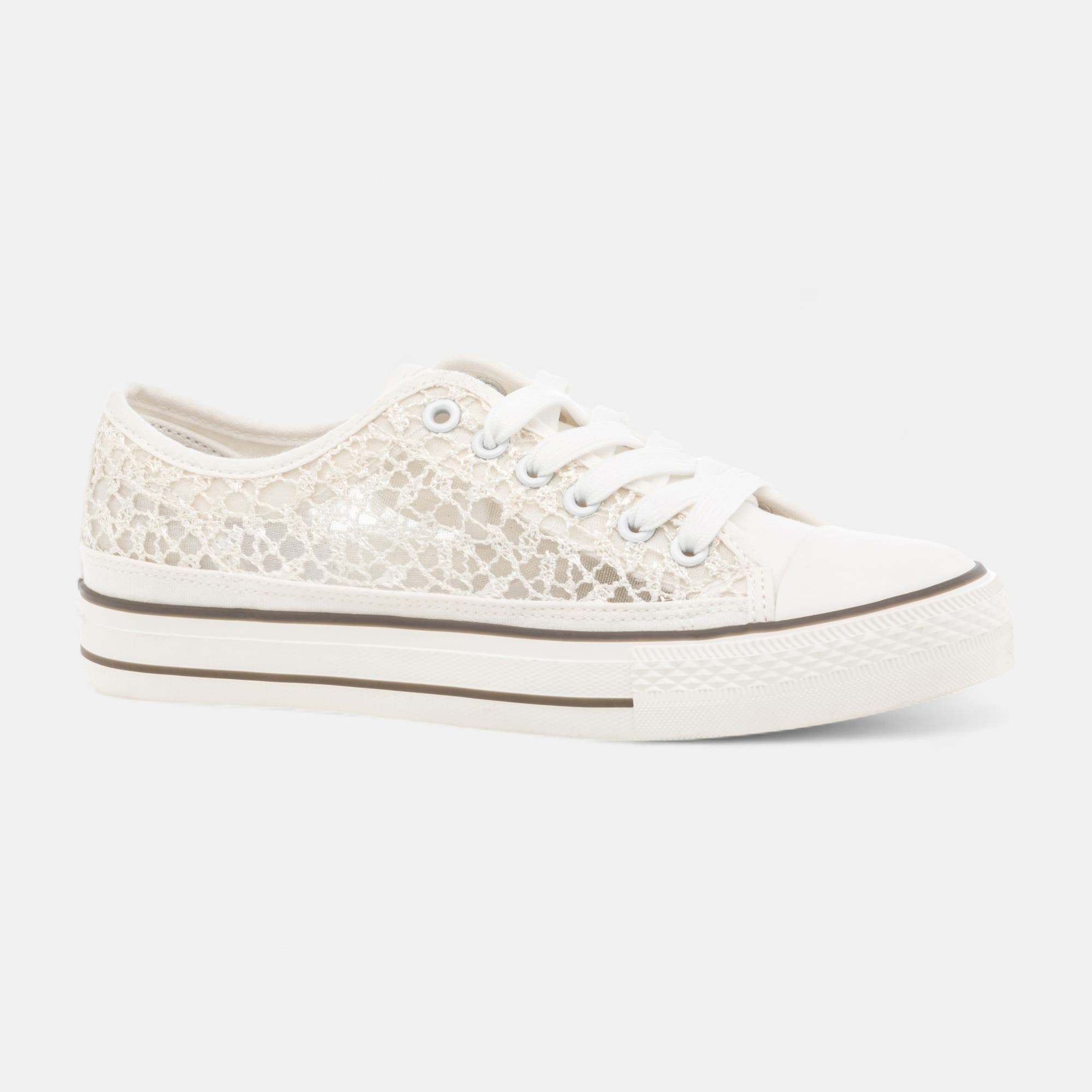 Baskets en toile Femme blanc