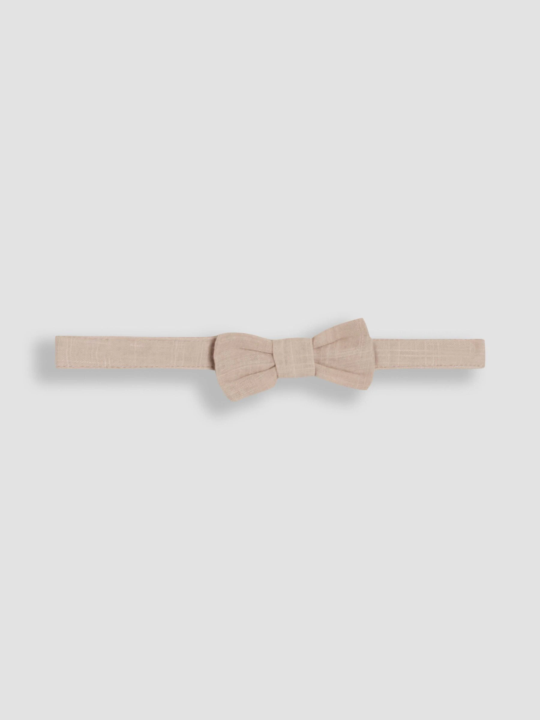 Pastelgeel - JoJo Maman Bébé 4-delige set van overhemd en broek met strik en bretels