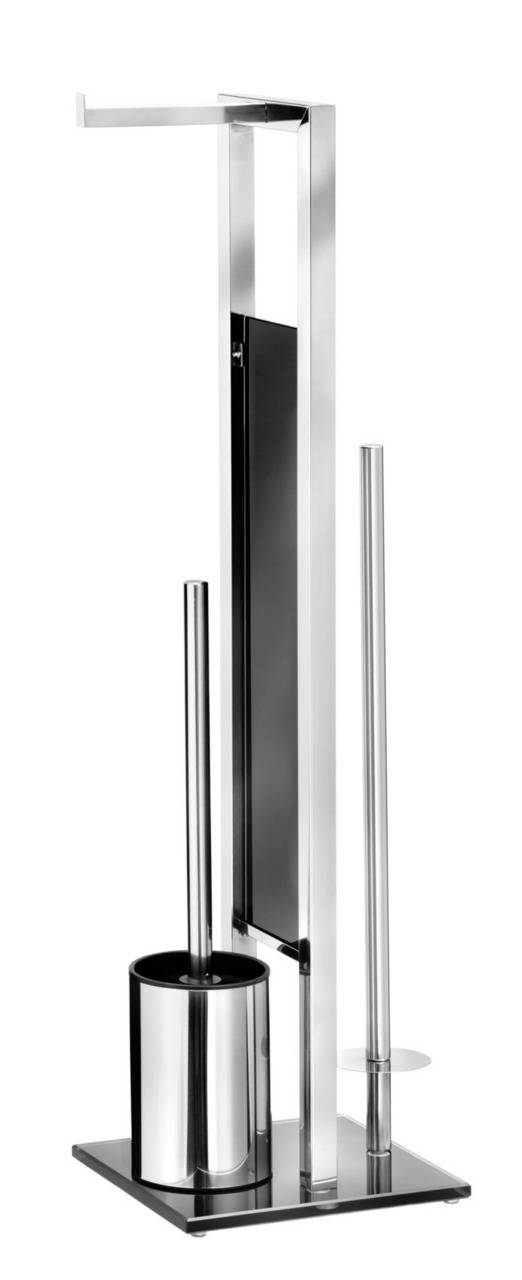 Wenko Edelstahl Stand WC-Garnitur RIVALTA