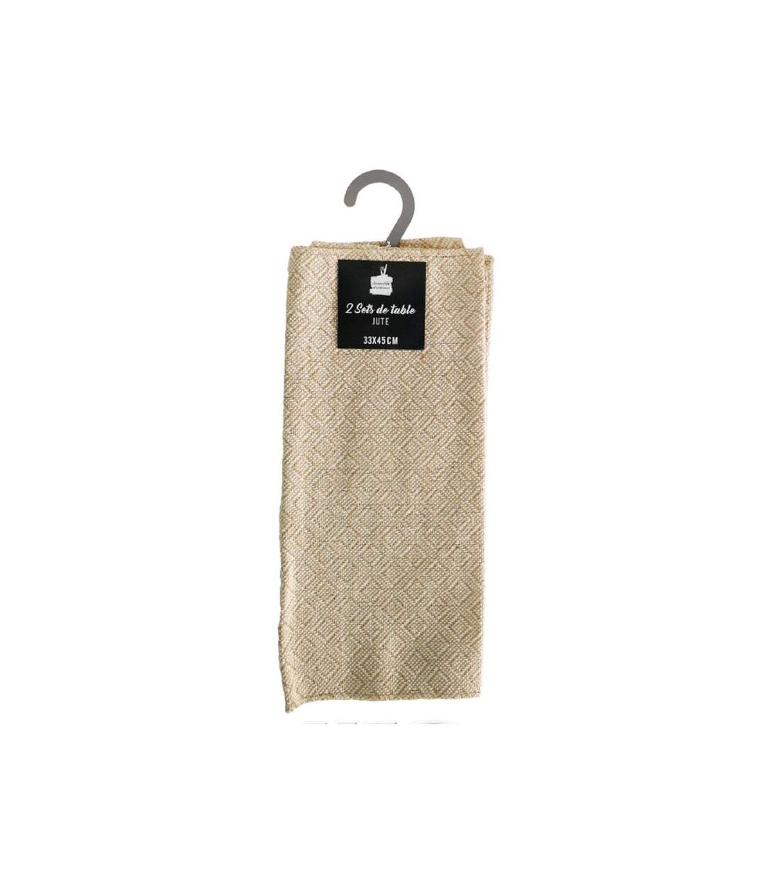 Lot de 2 Sets de Table Danity 33x45cm Beige