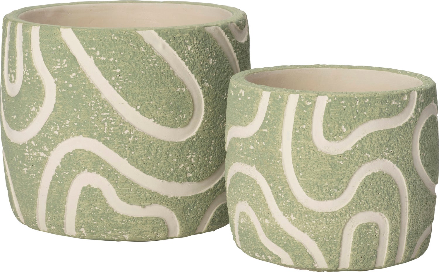 Intratuin bloempot Kyo groen D 14,5 H 13 cm