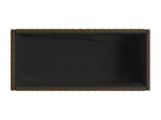 Jardinière bac lit surélevé résine marron 90 x 40 x 75 cm 02_0038416