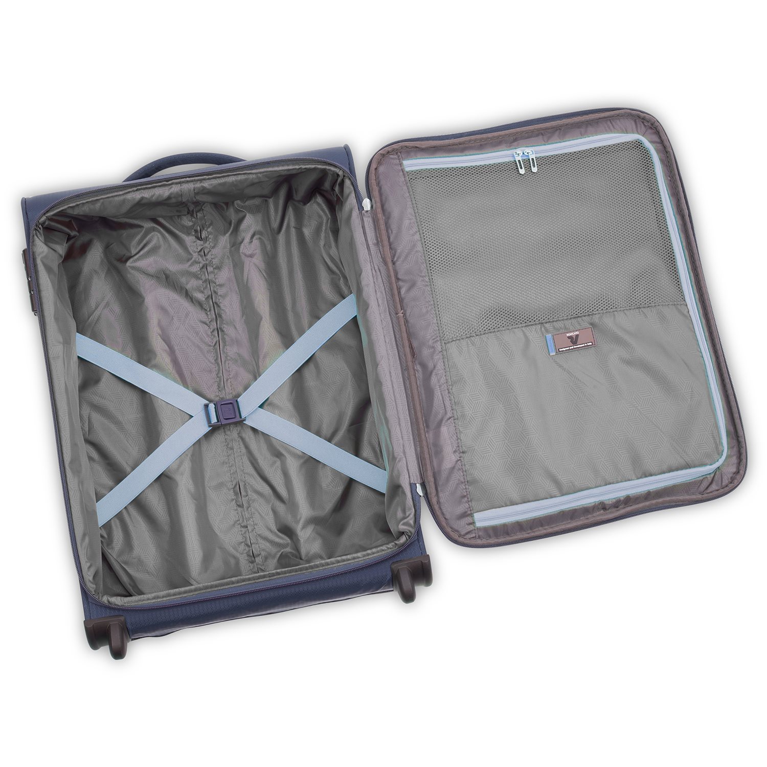 Roncato Lite Soft 2 Wheel Cabin Trolley blu navy