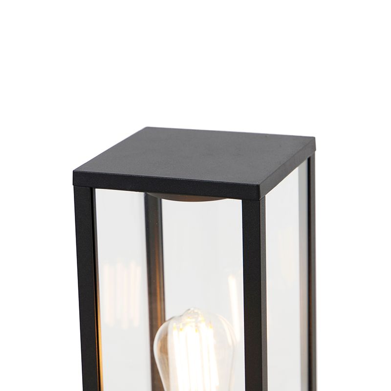 Industriële staande buitenlamp zwart 40 cm IP44 - Charlois
