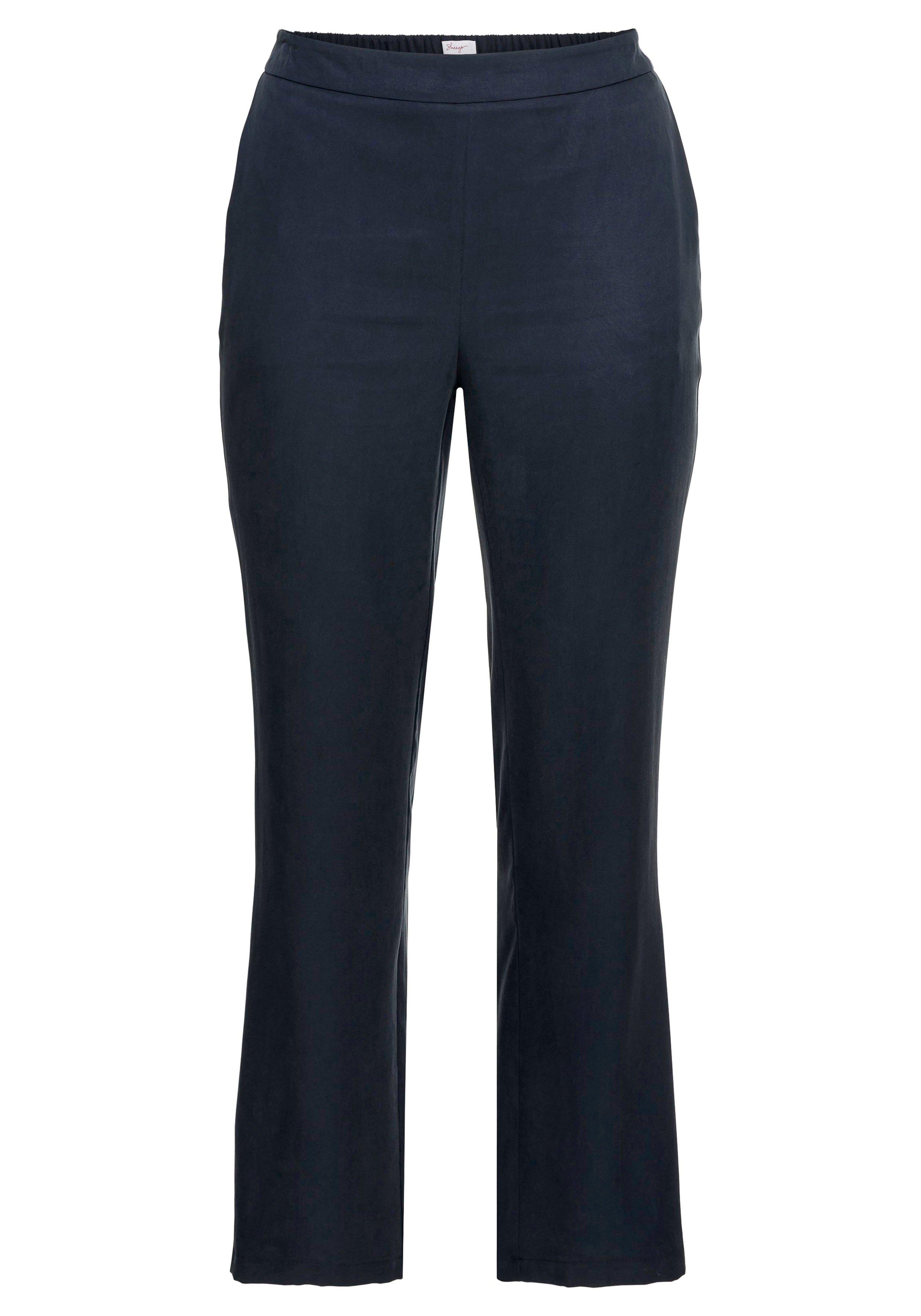 Gerade Hose mit Seitenschlitzen aus TENCEL™ Lyocell