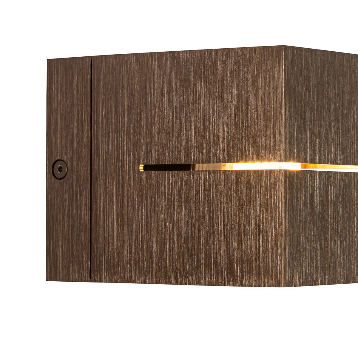 Moderne wandlamp donkerbrons - Transfer Groove