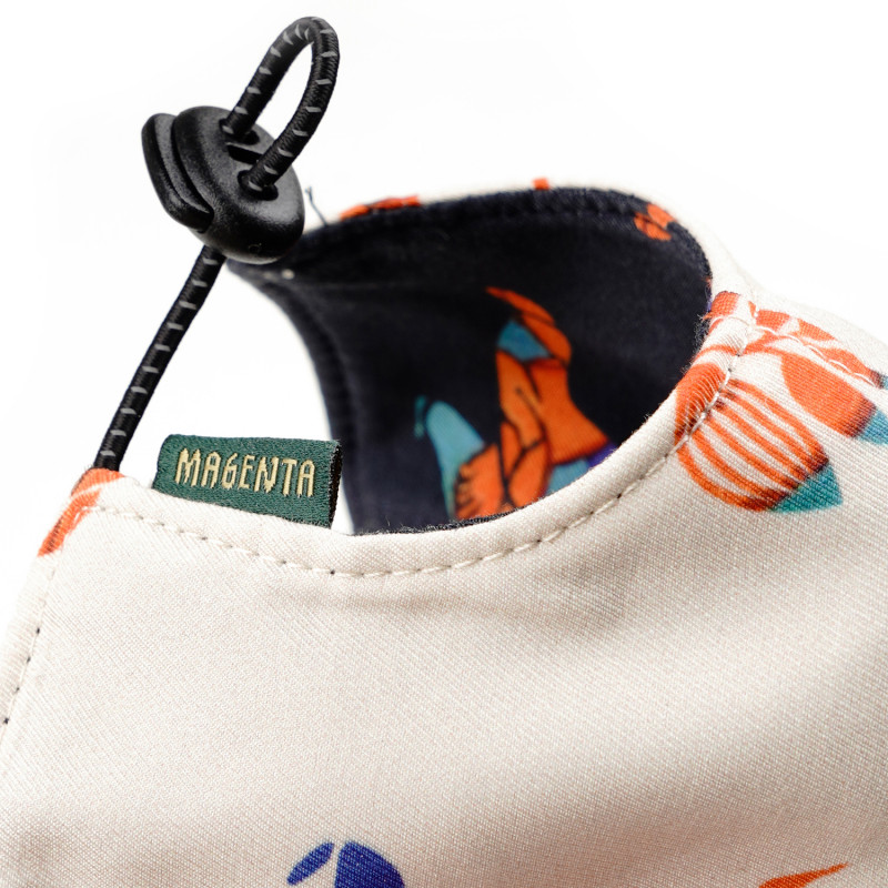 CHAPEAU DE BALLET RÉVERSIBLE 6P - NATUREL ET BLEU MARINE FONCÉ