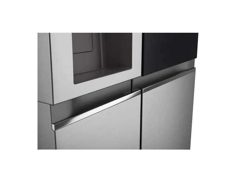 LG InstaView GSGV81PYLL, Fritstående, Amerikansk dør, Sølv, 2 dør(e), Prime Silver, Berøring