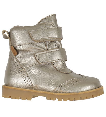 Pom Pom VinterStøvler - Broque Velcro Boot Tex - Metallic Asphal