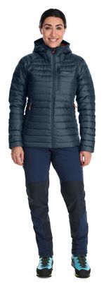 Doudoune Longue Femme RAB Microlight Alpine Bleu
