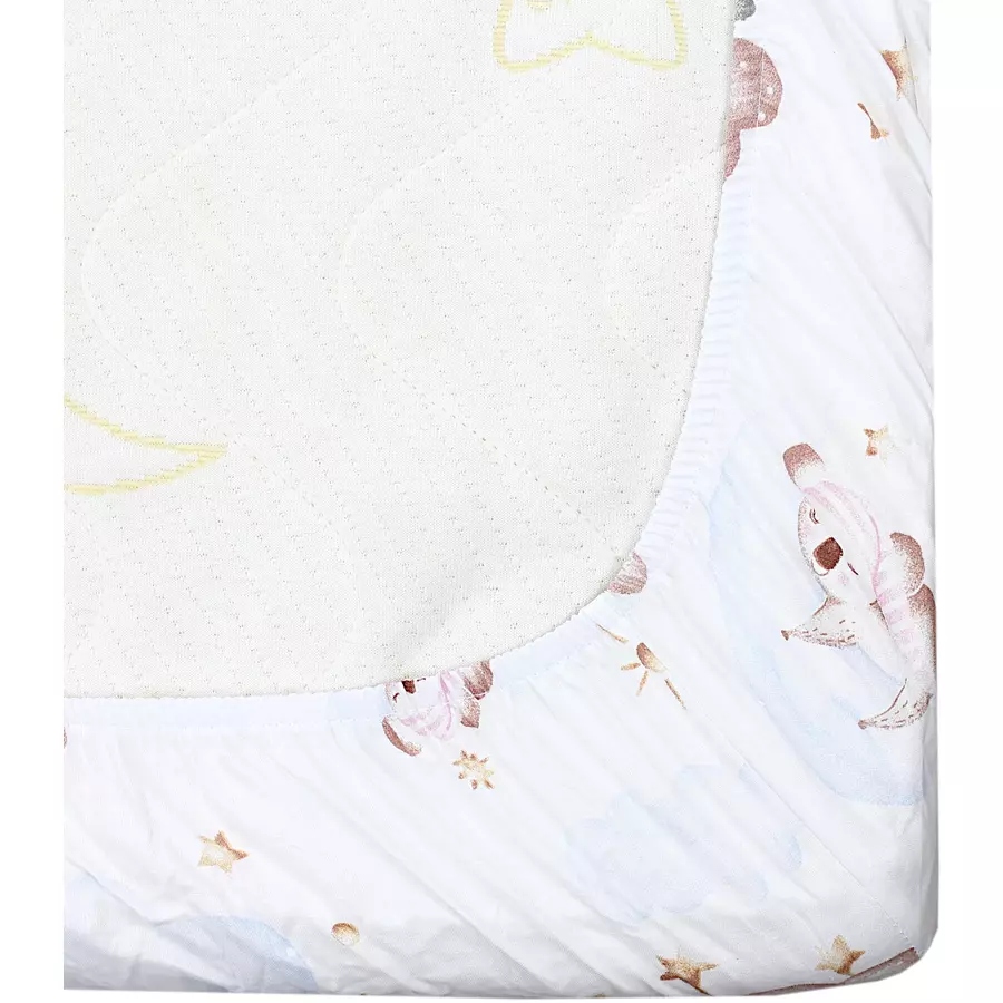 TupTam Baby Kinder Spannbettlaken 2er Pack blaubeige