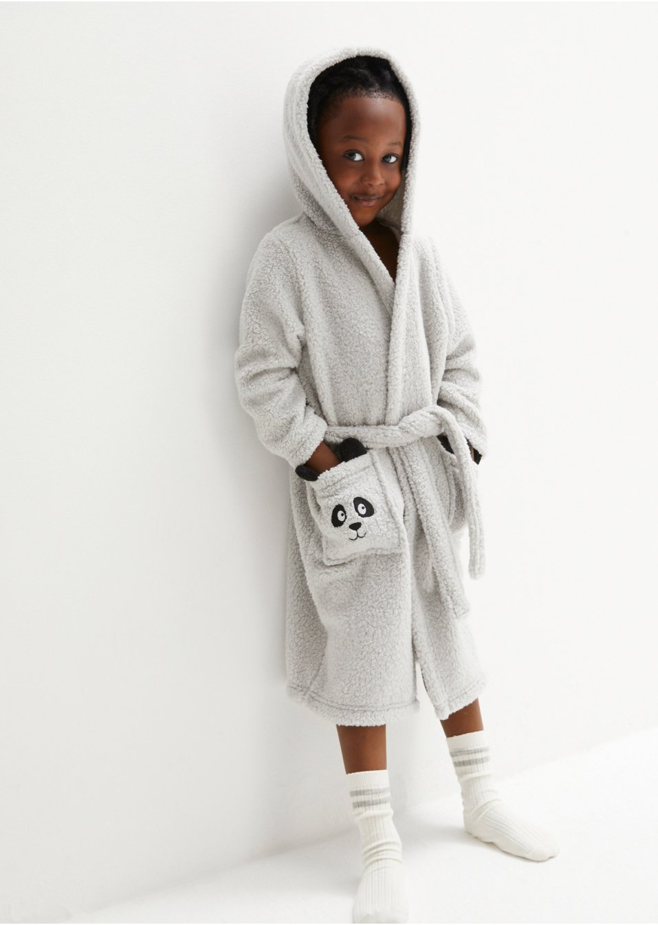 Peignoir enfant en polaire peluche
