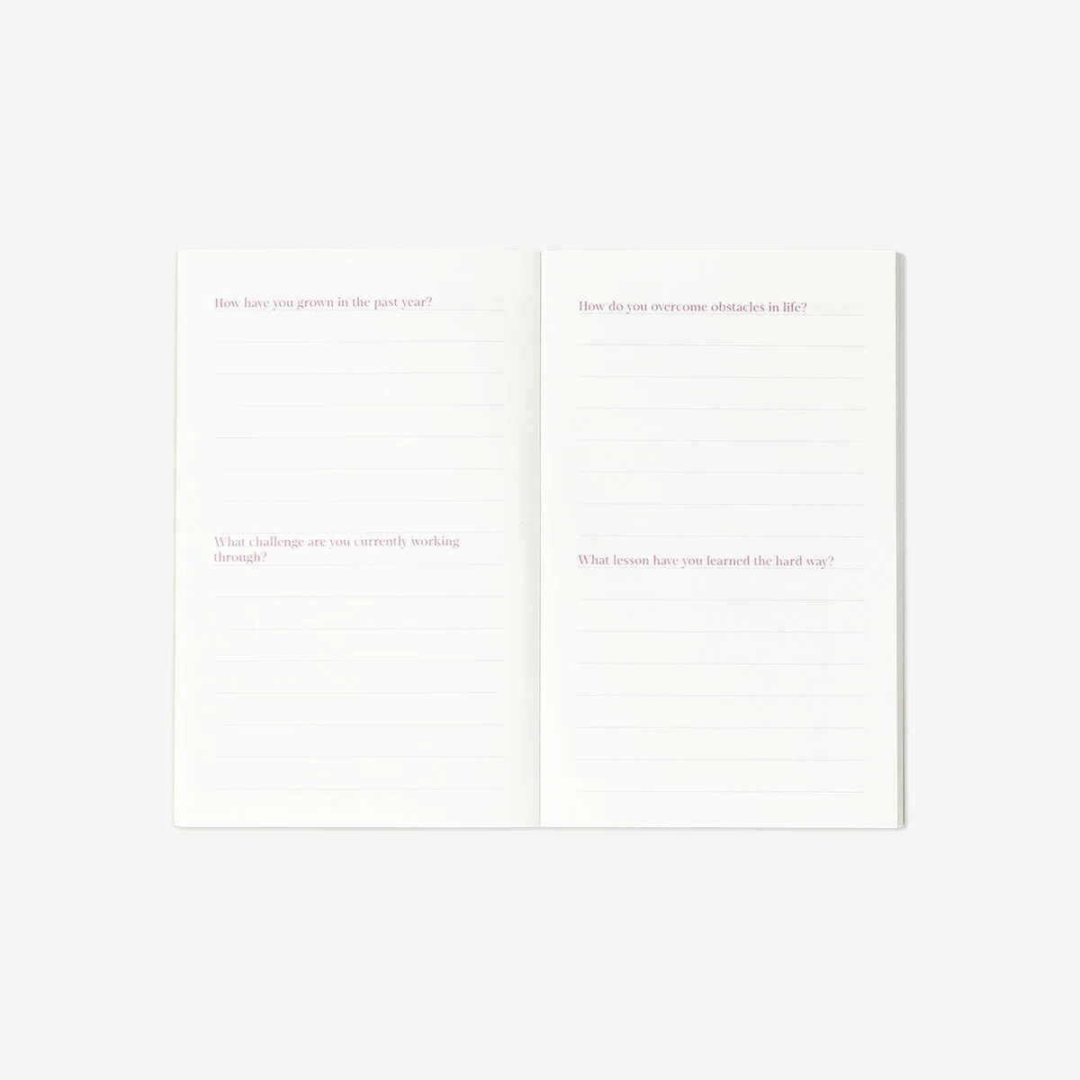 Pink skrive- og brændejournal