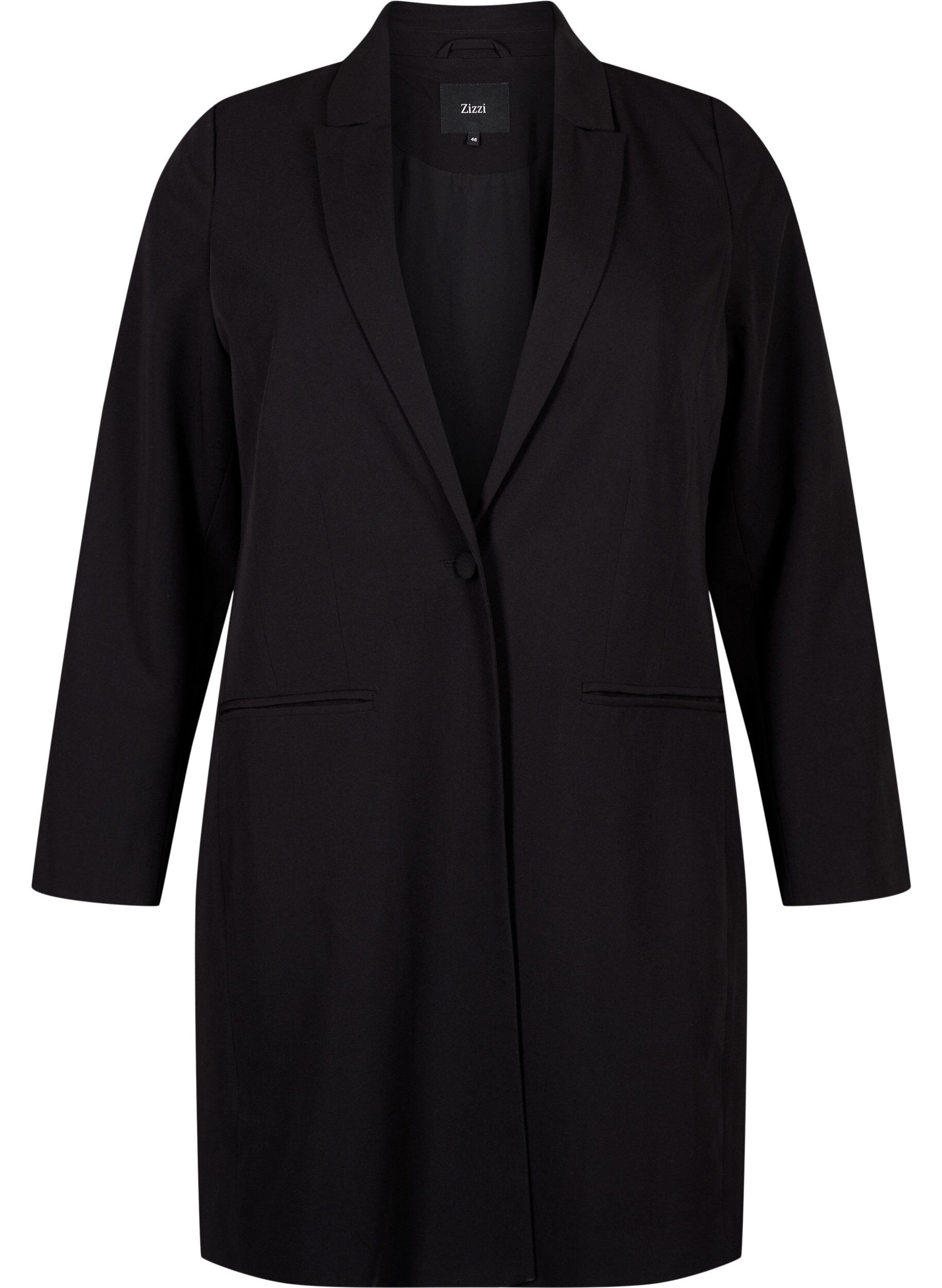 Klassisk lang blazer