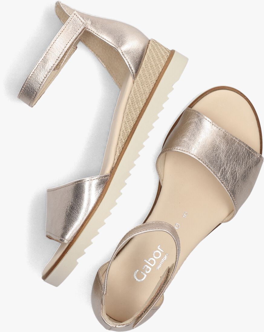 roségouden gabor sandalen met hak 780.2