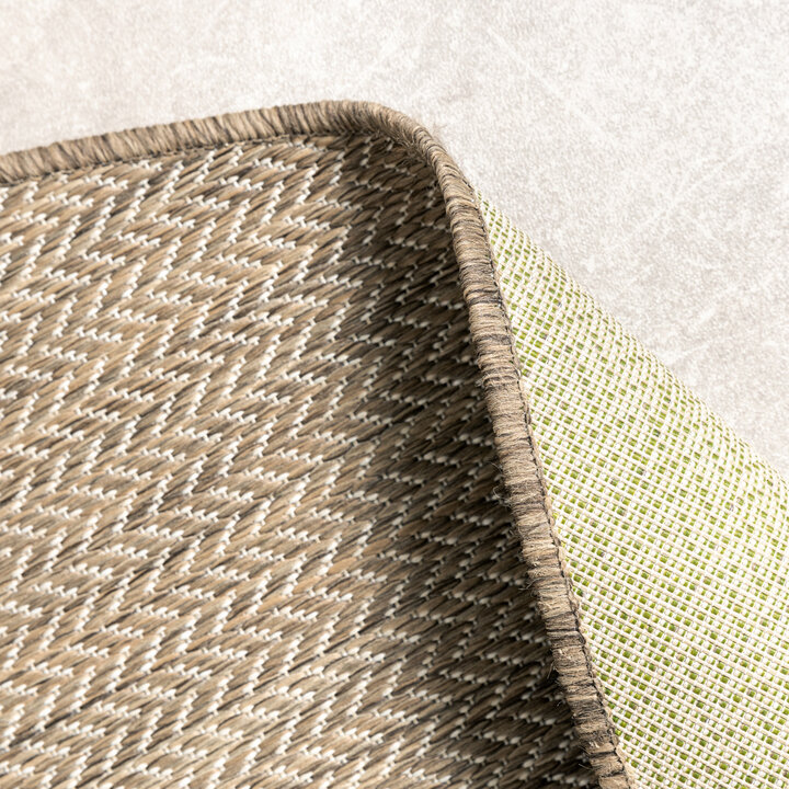 Rond buitenkleed - Malta Arrow Naturel | Budgettopper!