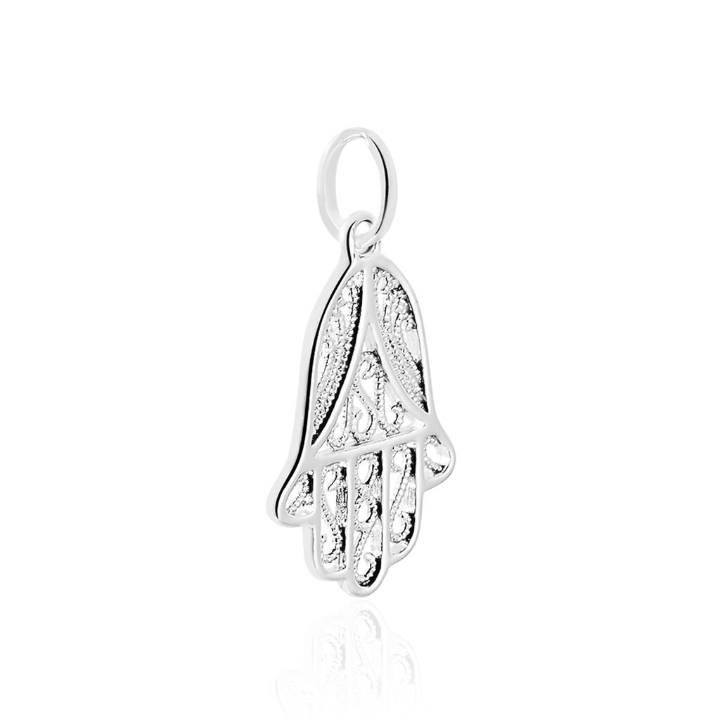Pendentif Luce-marie Argent Blanc