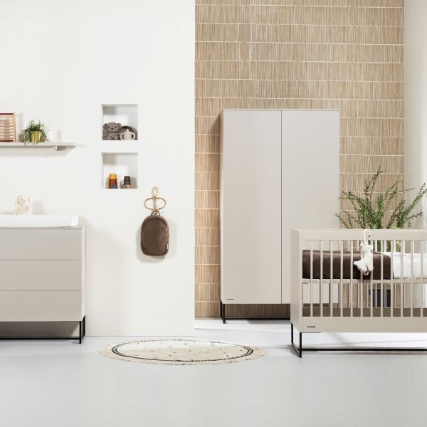 Kidsmill Modular Babykamer- Mat Oatmeal | Bed 60 x 120 cm   Commode
