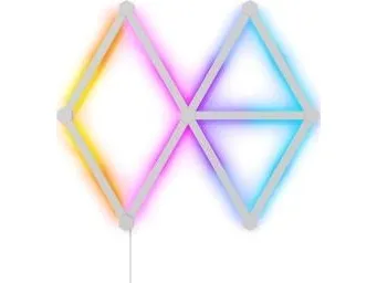 Nanoleaf Lines Starter Kit - Trådløst belysningssæt - LED x 9 - 2 W - klasse G - RGBW-lys - 1200-6500 K