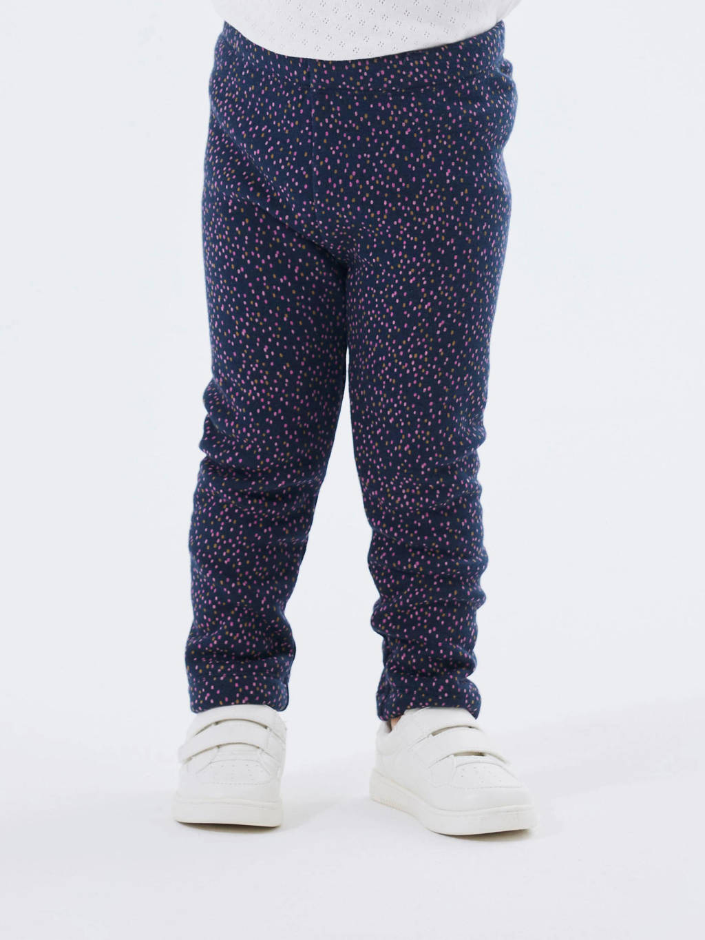 NAME IT legging NMFDAVINA met all over print donkerblauw/roze