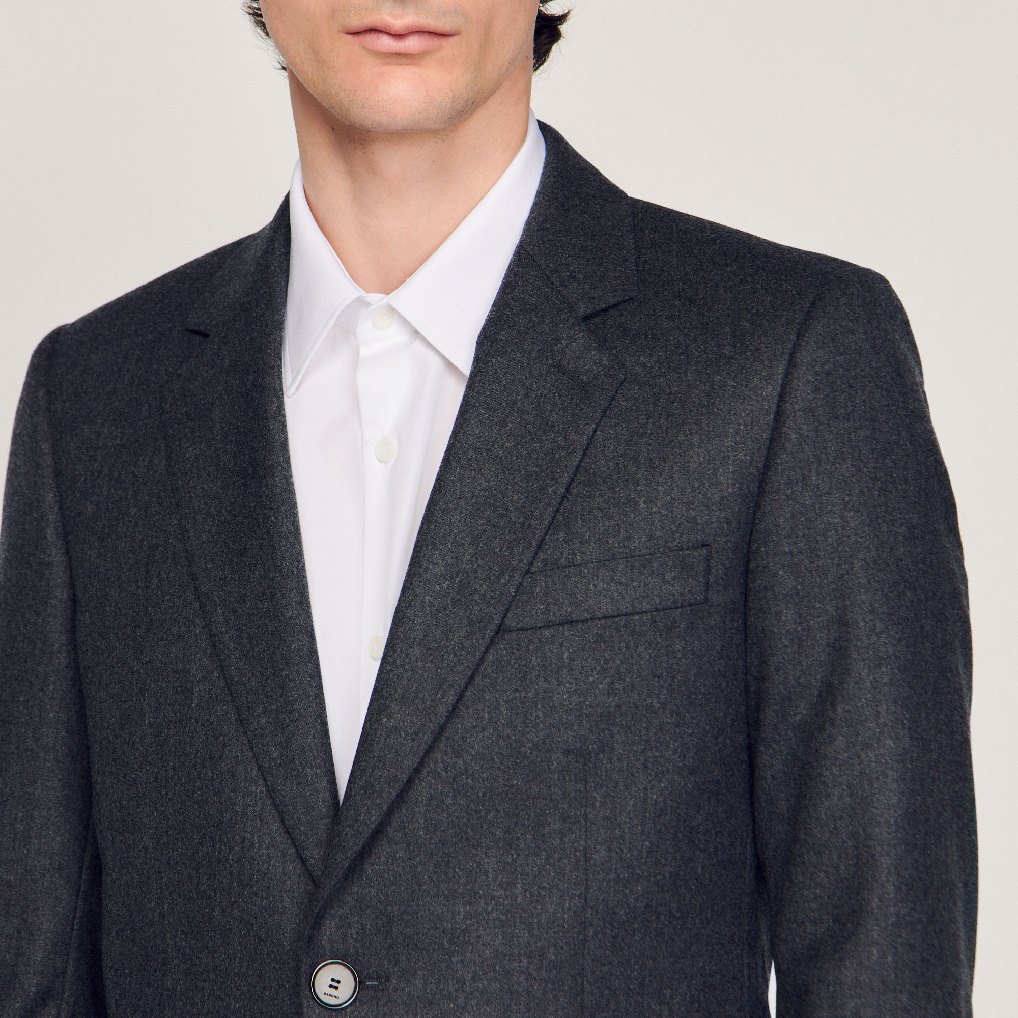 Veste de costume en flanelle