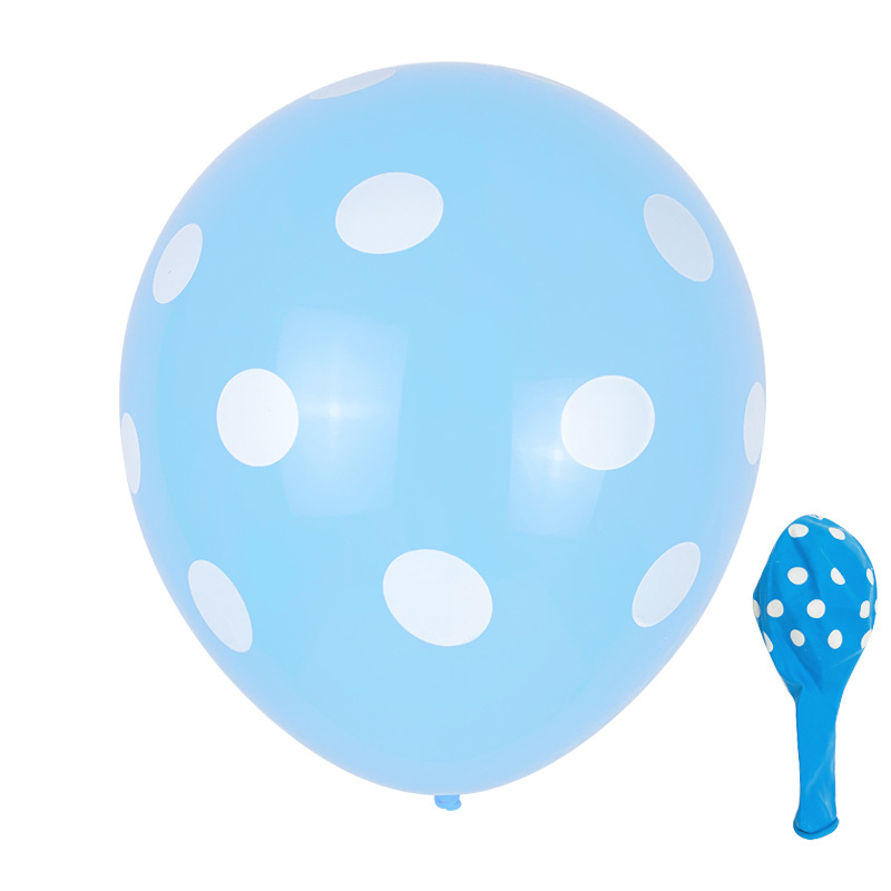 (100er Set) Ø30cm Party Deko Ballons Latex Luftballons mit Punkten - Bunt