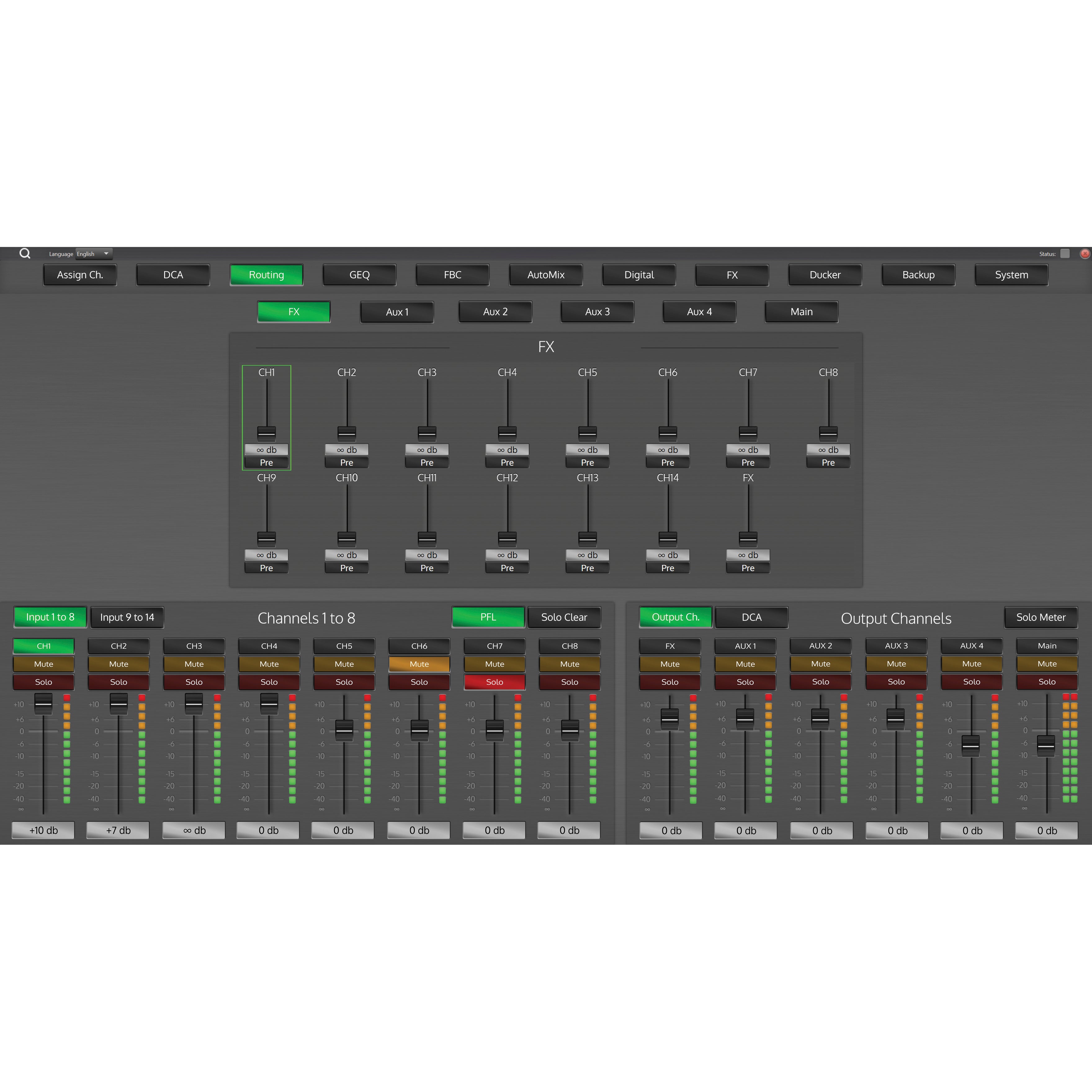 DAP GIG-143TAB digitale mixer rackmodule