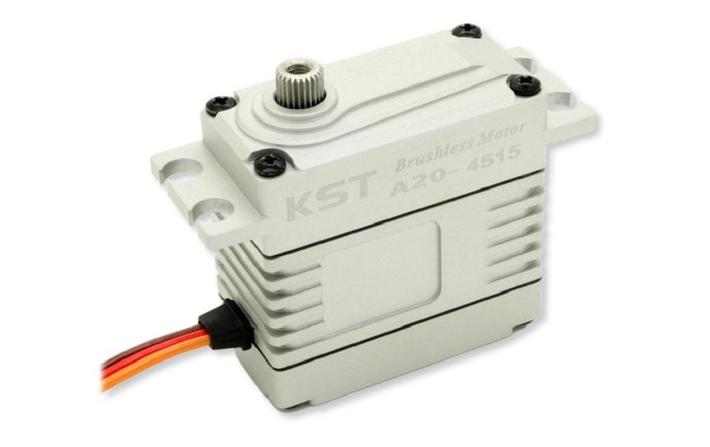 Standard Servo A20-4515 V8.0, MG, 2BB, Brushless, Digital HVDigital HV Standard Servo mit Metallgetriebe und Brushless Motor