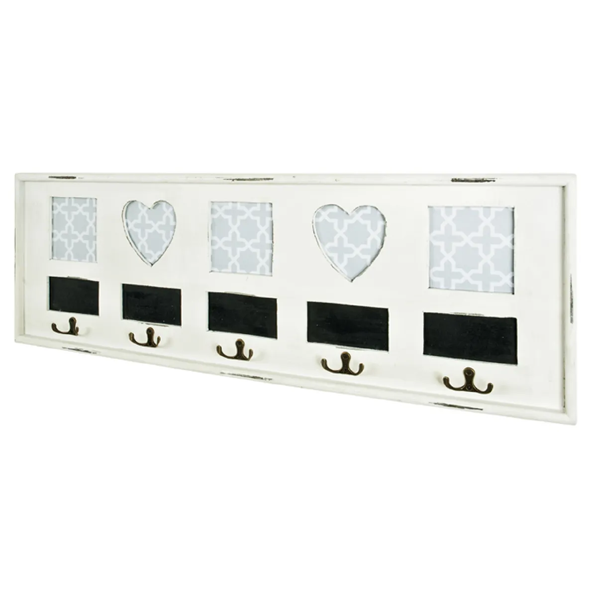 pegane Garderobe Murale Blanc Antique
