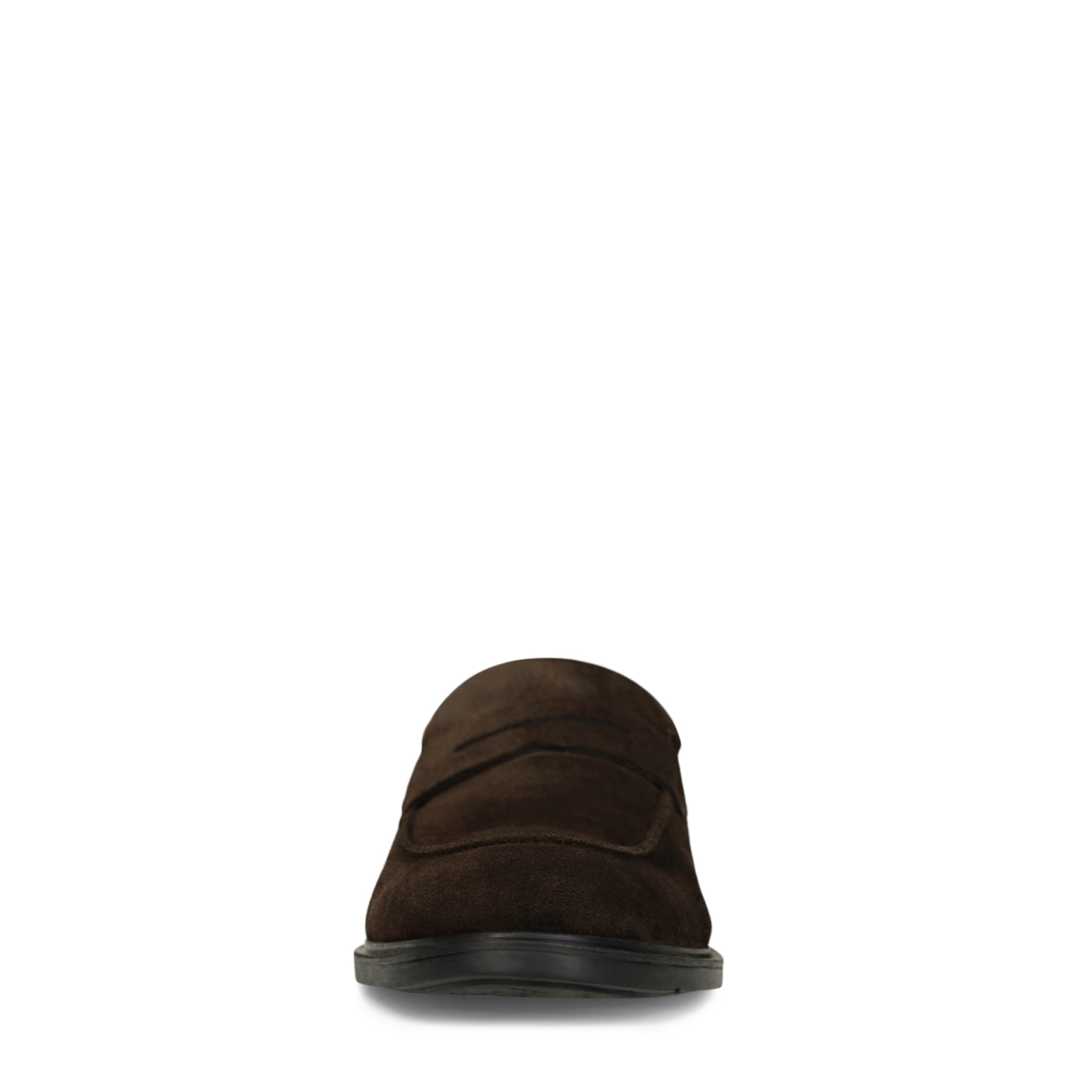 Donkerbruine suède loafers