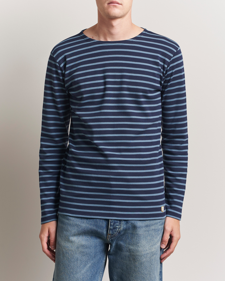 Armor-lux Houat Héritage Stripe Long Sleeve T-Shirt Deep Marine/Bluefin