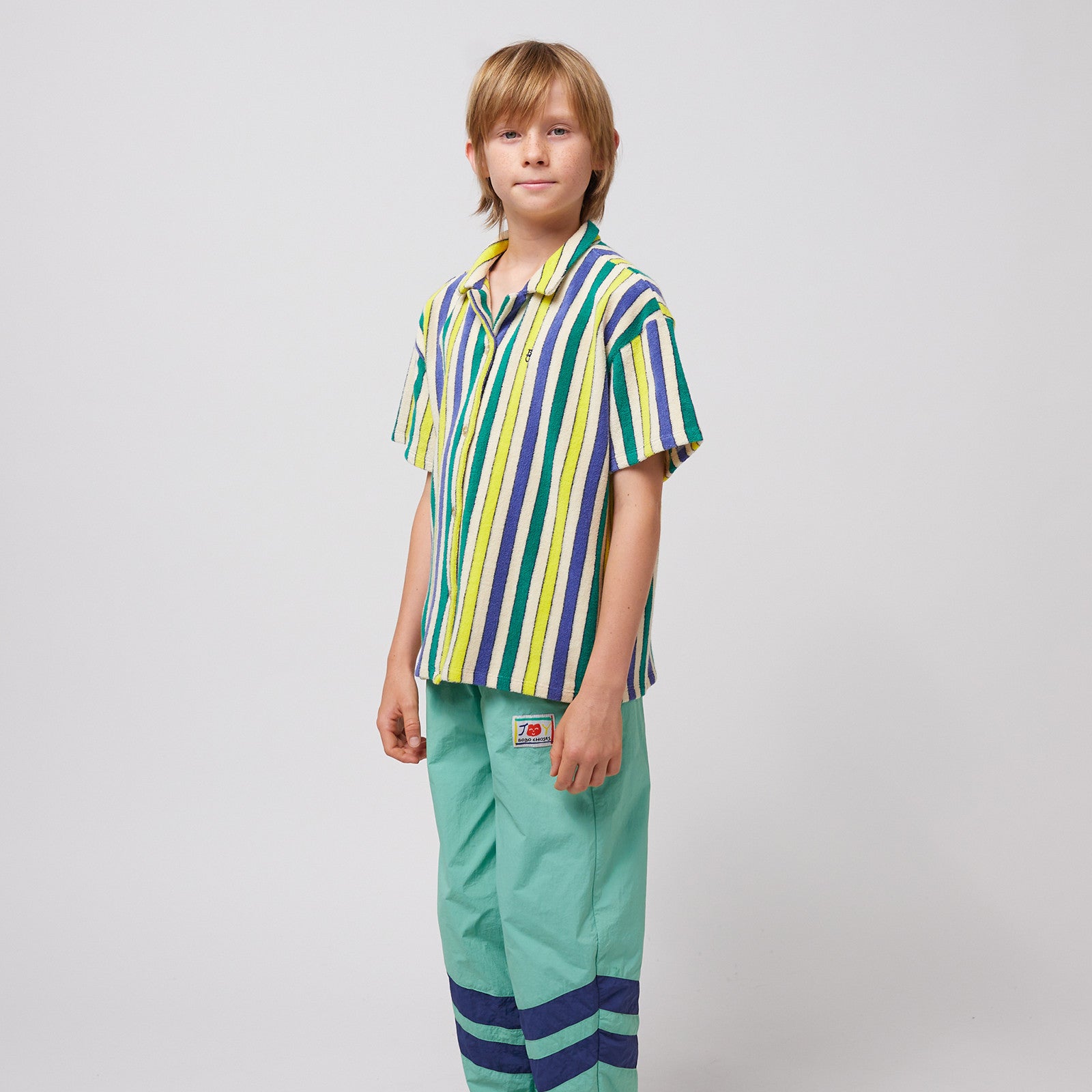Hemd Multicolor Stripes Terry Offwhite
