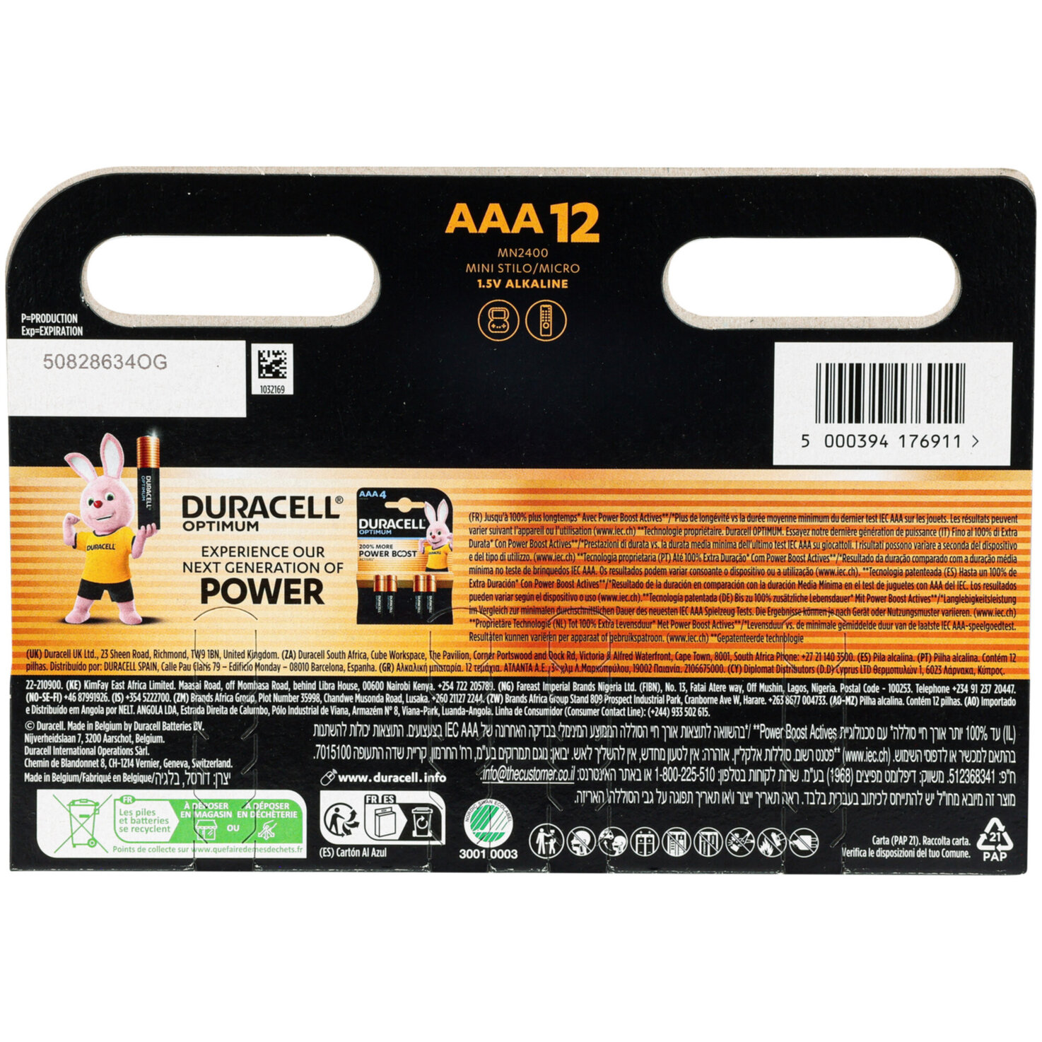 Duracell Batterien Plus AAA/LR03 12 Stück
