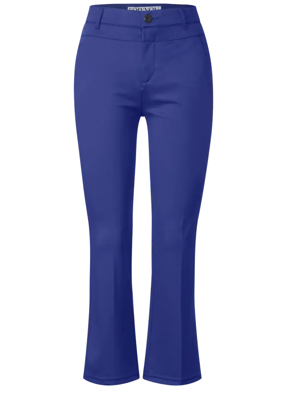 Slim Fit Twill Hose - intense royal blue